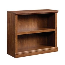 2 Tier Book Shelf Wooden Multipurpose Bookshelf for Bookcase Oiled Oak Finish