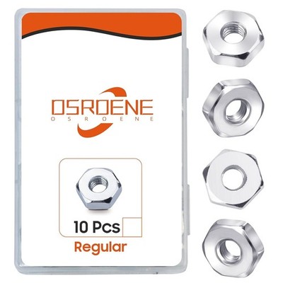 Nickel-Plated Chainsaw Bar Nuts, 10 Pcs for Stihl Models - High Strength