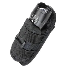 Rotatable Tactical Flashlight Pouch Holster 360° Belt Clip Torch Carry Case USA