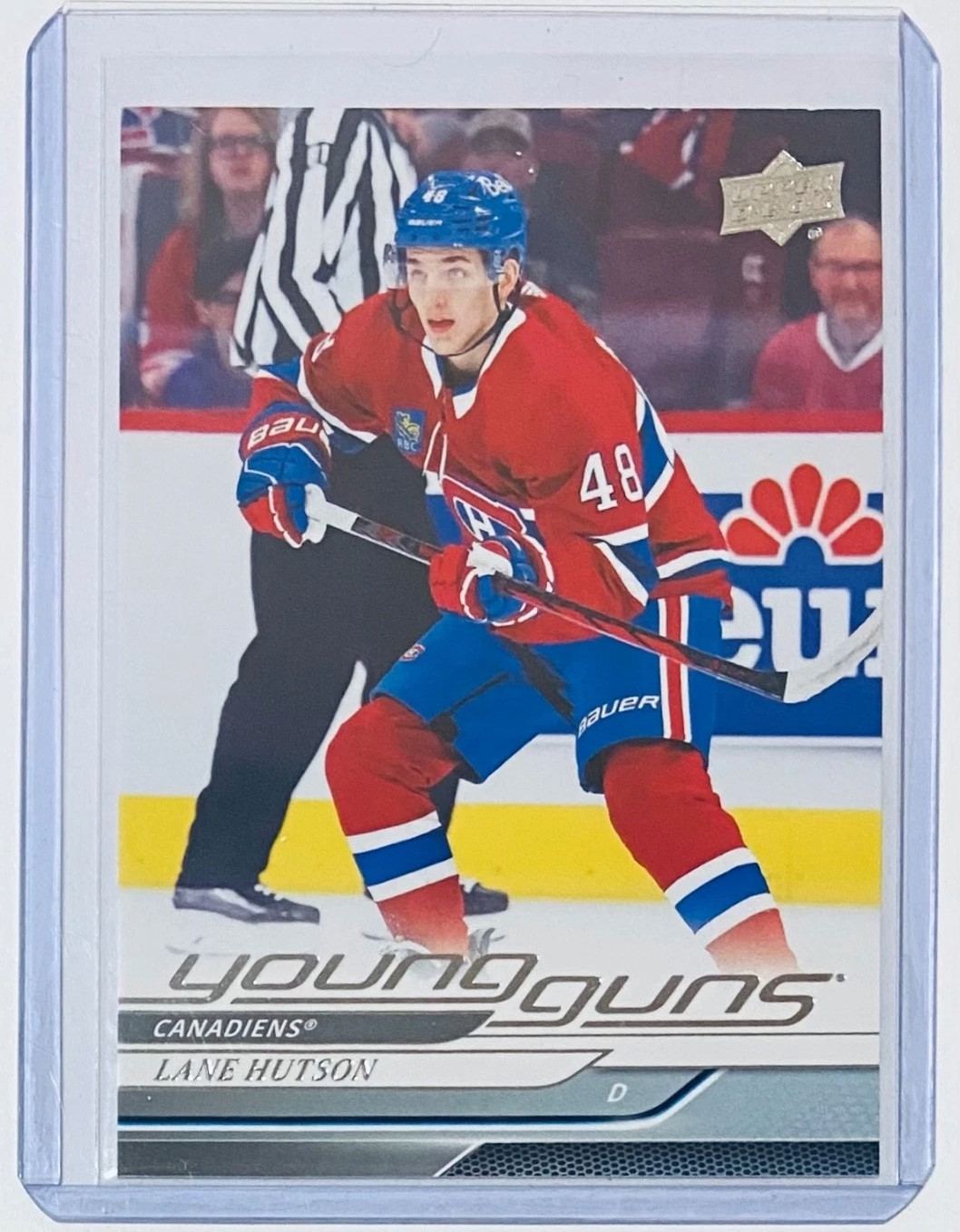 2024-25 Lane Hutson Young Guns Rookie #229 Montreal Canadiens RC Upper Deck