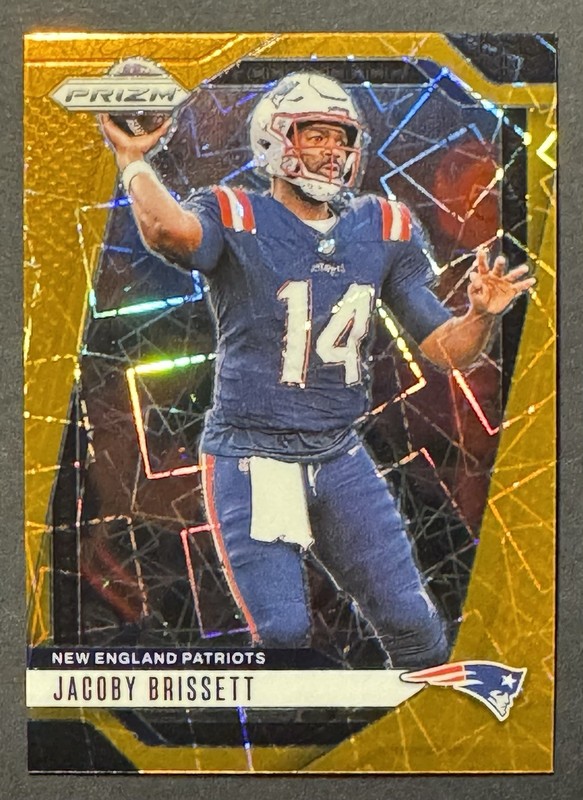 2024 Panini Prizm Jacoby Brissett Orange Laser