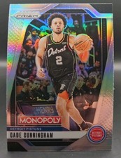 2024-25 Panini Prizm Monopoly Cade Cunningham Silver Prizm #64 Detroit Pistons