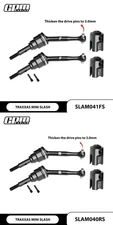 GPM Mid Carbon Steel Front/Rear Drive Shaft CVD for TRAXXAS MINI SLASH RC