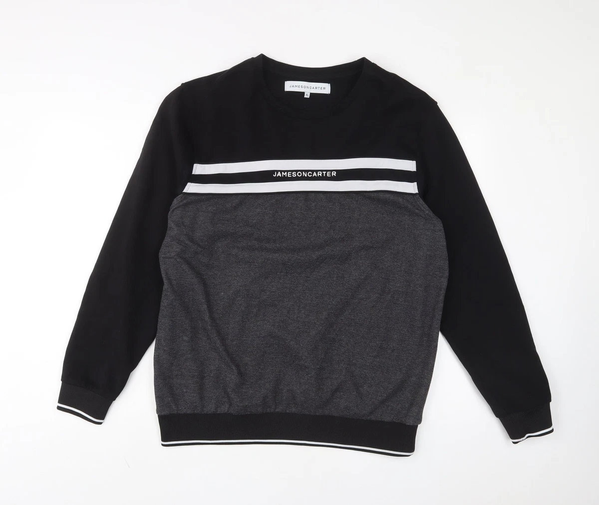 Pull à Capuche Homme Jameson Carter – Blanc, Coton, Taille XL, Avec Marques