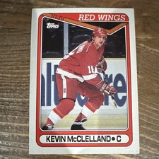 Topps 1990-91 Kevin McClelland #389 Detroit Red Wings Ice Hockey Card