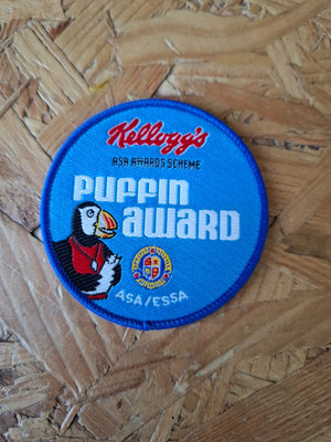 Vintage Kellogg's Asa Awards Scheme National Plan Papageientaucher Auszeichnung Aufnäher Sport
