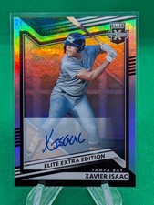 Xavier Isaac 2022 Panini Elite Extra Edition  Auto Signatures #29 Rays 
