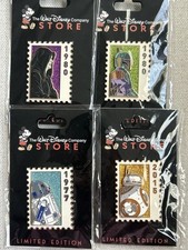 Lot Of 4 Star Wars Stamp Pin DEC TWDC- Boba Fett Darth Sidious BB8 R2D2