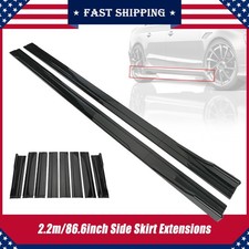 Glossy Black 86.6 Side Skirts Extension Lip For Dodge Charger Rt Srt Sxt Ab