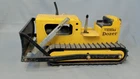 Vintage Tonka Mighty Dozer 12" Pressed Steel Bulldozer Yellow 1960s Toy