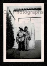 CUTE KID'S COSTUMES COWBOYS & INDIANS HAT CHAPS OLD/VINTAGE PHOTO-A334