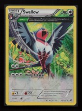Swellow 72/108 Holo Rare Roaring Skies Pokemon Near Mint