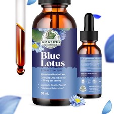 Amazing Botanicals Blue Lotus 200X Extract Tincture 300,000 mg - 1oz / 30ml