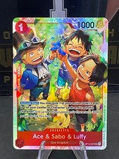 One Piece OP13 Ace & Sabo & Luffy OP13-007 SR TCG English Foil