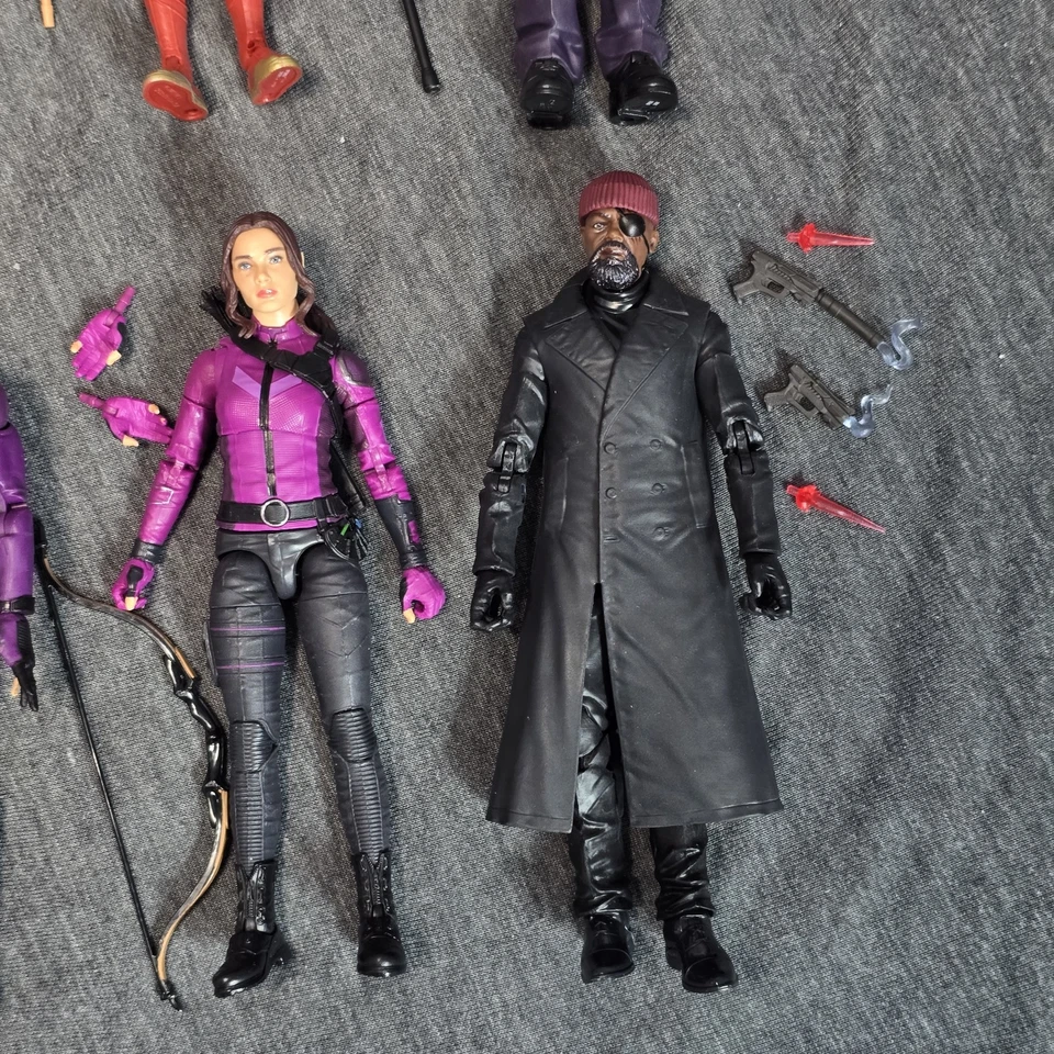 Marvel Legends Lot Of 9 Mcu Yelena Hawkeye Kate Kingpin Captain Marvel & More - Image 3 of 4