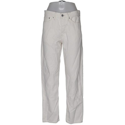 H&M, Jeans, Größe: 29/32, Original Straight, Weiß, Baumwolle, Einfarbig #OdY