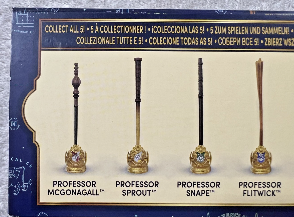 HARRY POTTER MAGICAL COLLECTOR WANDS PROFESSORS SET OF 4 SNAPE