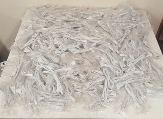 Job Lot of White 2 Pin EU Europlug Power Cord Cables Figure 8 C7 Lead 2.5A 250V