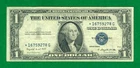 $1 1935-G 1 */G BLOCK BLUE SEAL SILVER CERTIFICATE CIRC. STAR