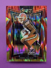 Cedric Tillman -2024 Panini Select -Red & Yellow Shock Prizm #17 -Browns