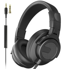 Wired Over Ear Headphones, DJ  Studio Monitor Headphones with 50mm Driver, S...