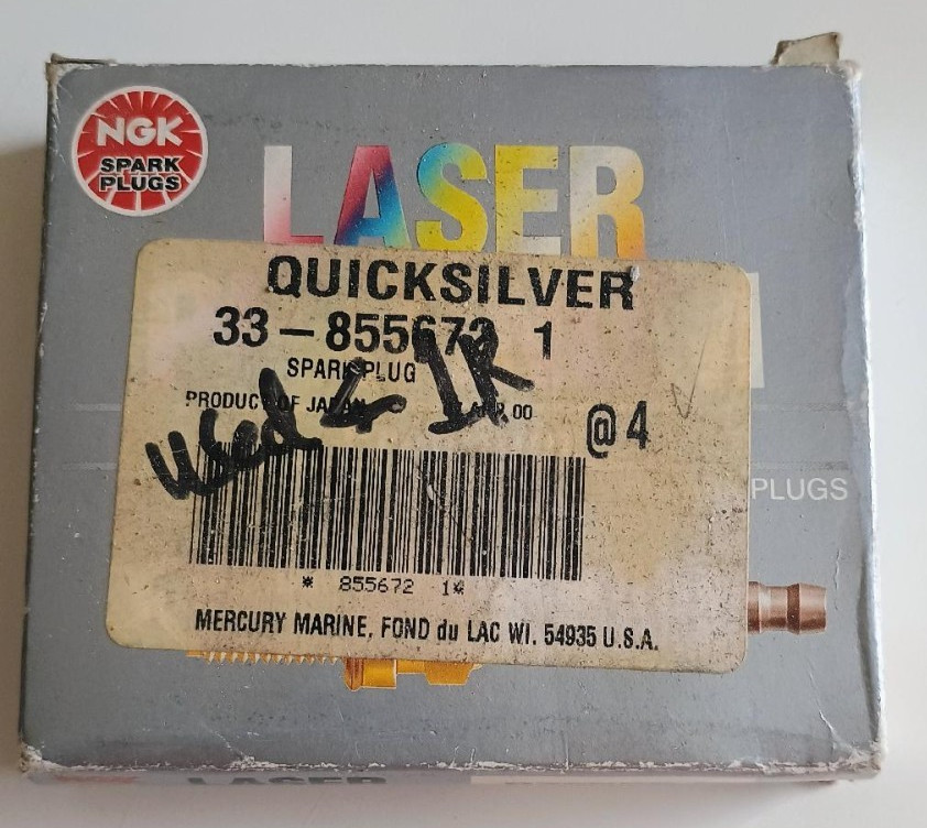 4363 NGK PZFR5F-11 Laser Platinum Spark Plugs x4  Honda Mazda Kia -used 1000K