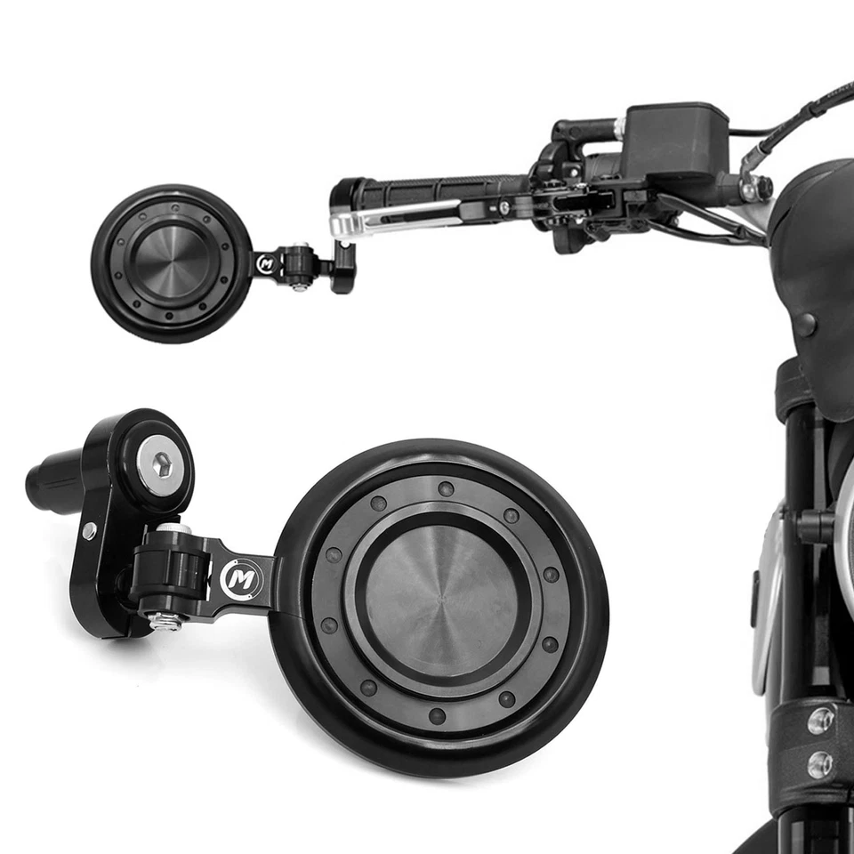 Espejos retrovisores de extremo de barra de motocicleta REACTOR NEGRO para Suzuki GW250 INAZUMA 2013-2019 Foto 2 de 4