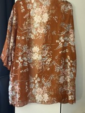 Shein XL Floral Print Kimono Top Cover Up  Brand New
