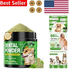 Cat  Dog Teeth Cleaning Powder Natural Bad Breath Plaque Tartar Freshener