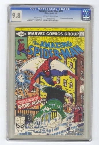 Amazing Spider-Man #212 CGC 9.8 Marvel Comic 1st Hydro Man Old Label Copper Key