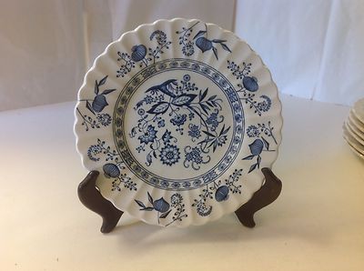 Classic D G Meakin Blue Nordic Dessert Salad Pie Plate Vintage