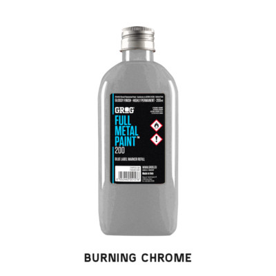 GROG Full Metal Paint Alcohol-based 200ml Paint Refill Graffiti Art Supplies