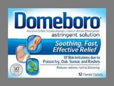 SM Domeboro Medicated Soak Rash Relief Burow’s Solution 12 Count