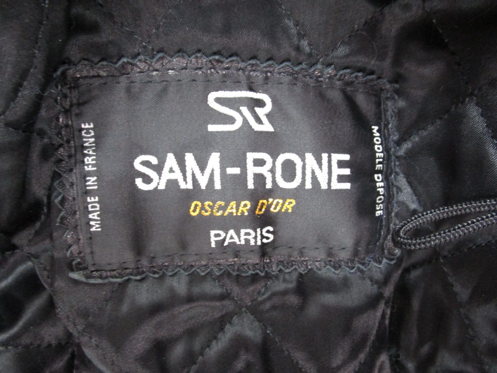 Sam Rone Paris Sam-Rone Oscar D'Or Paris Black Leather Fur Trim Coat | eBay