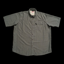 Wrangler Men's Button Down Shirt Size XL Green Plaid Short Sleeve Wrinkle Resist