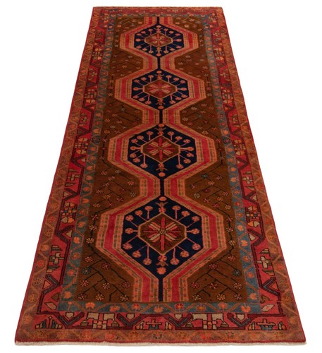 Ardebil Hand-Knotted 291x102 cm-Nomadic, Oriental, Carpet, Rug, Runner - Picture 3 of 12