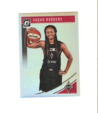 sugar rogers 2019 panini wnba optic holo,georgetown,las vegas aces #15