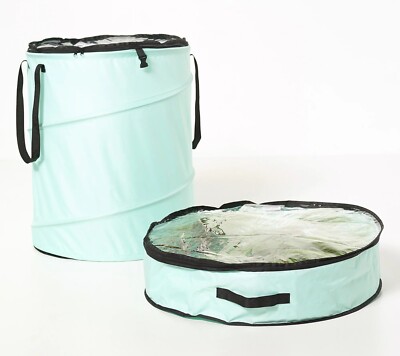 Wreath and Garland Storage Set by Tidy & Co. Multi-Purpose Soft Blue Aqua