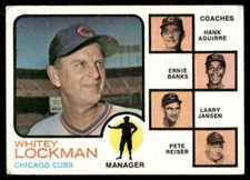 1973 Topps #81 Cubs Field Leaders Banks - VG