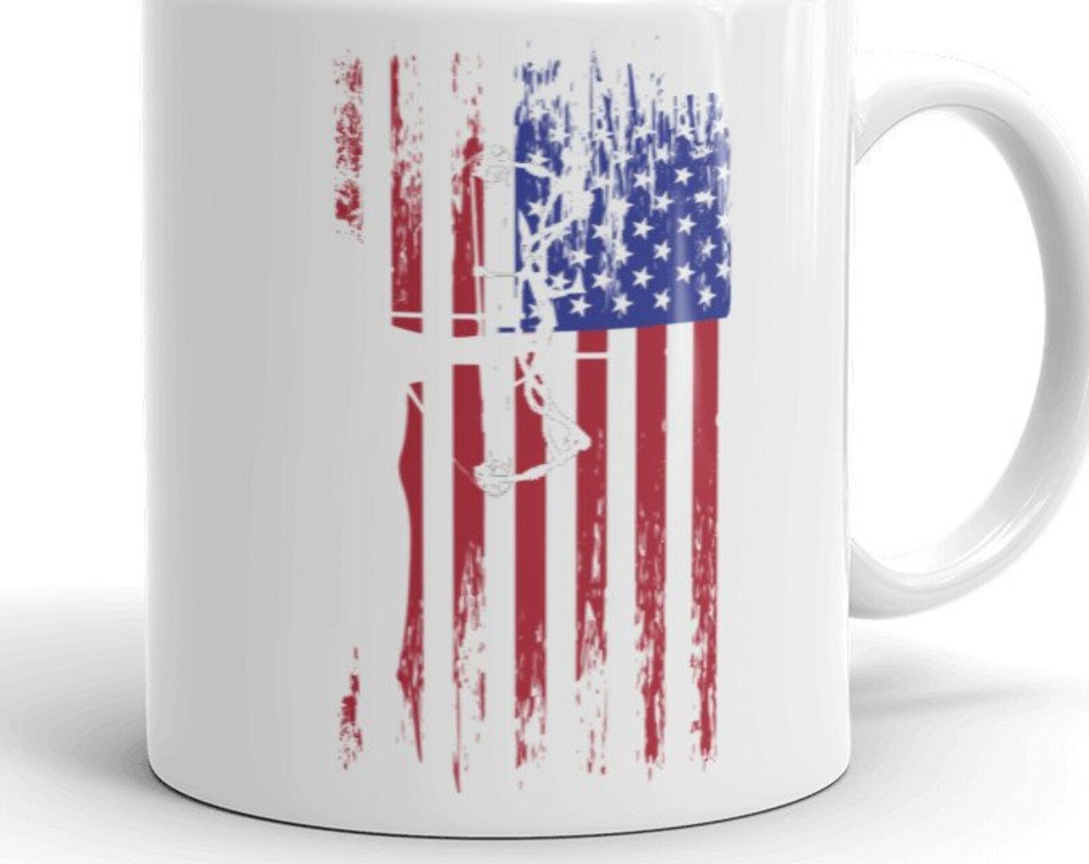 Vintage Patriotic Archery Design Coffee Mug for Tea Lovers  