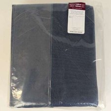 Blue Blackout Hidden Tab Top Curtains 66x72 RRP 35 lot GD