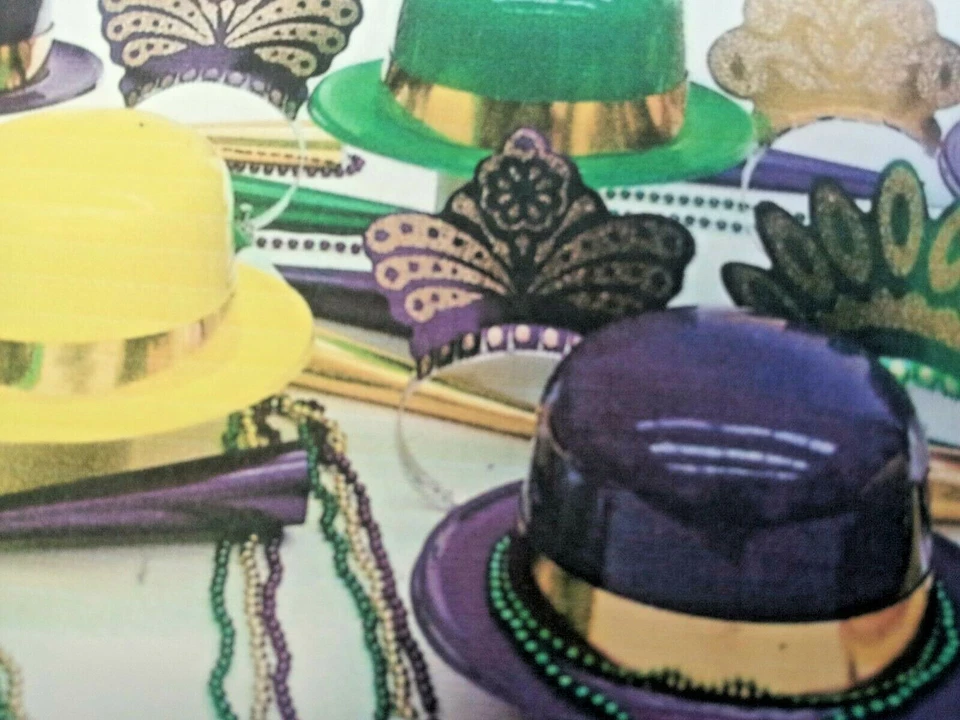 KIT FIESTA/EVENTO FESTIVO CUENTAS/SOMBREROS/TIARAS/MARDI GRAS (SURTIDO PARA 25 PERSONAS) Foto 2 de 4