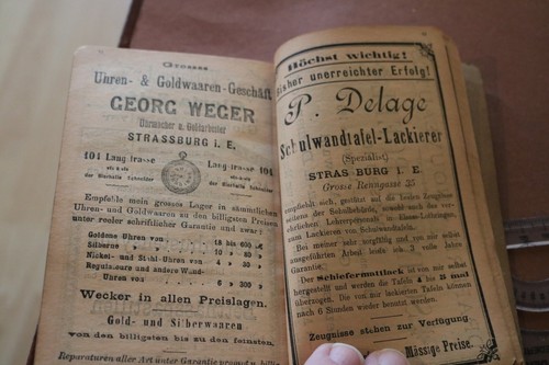gran calendario de inserción antiguo - Calendario de profesores de Alsacia-Lorena 1904 - Imagen 9 de 12