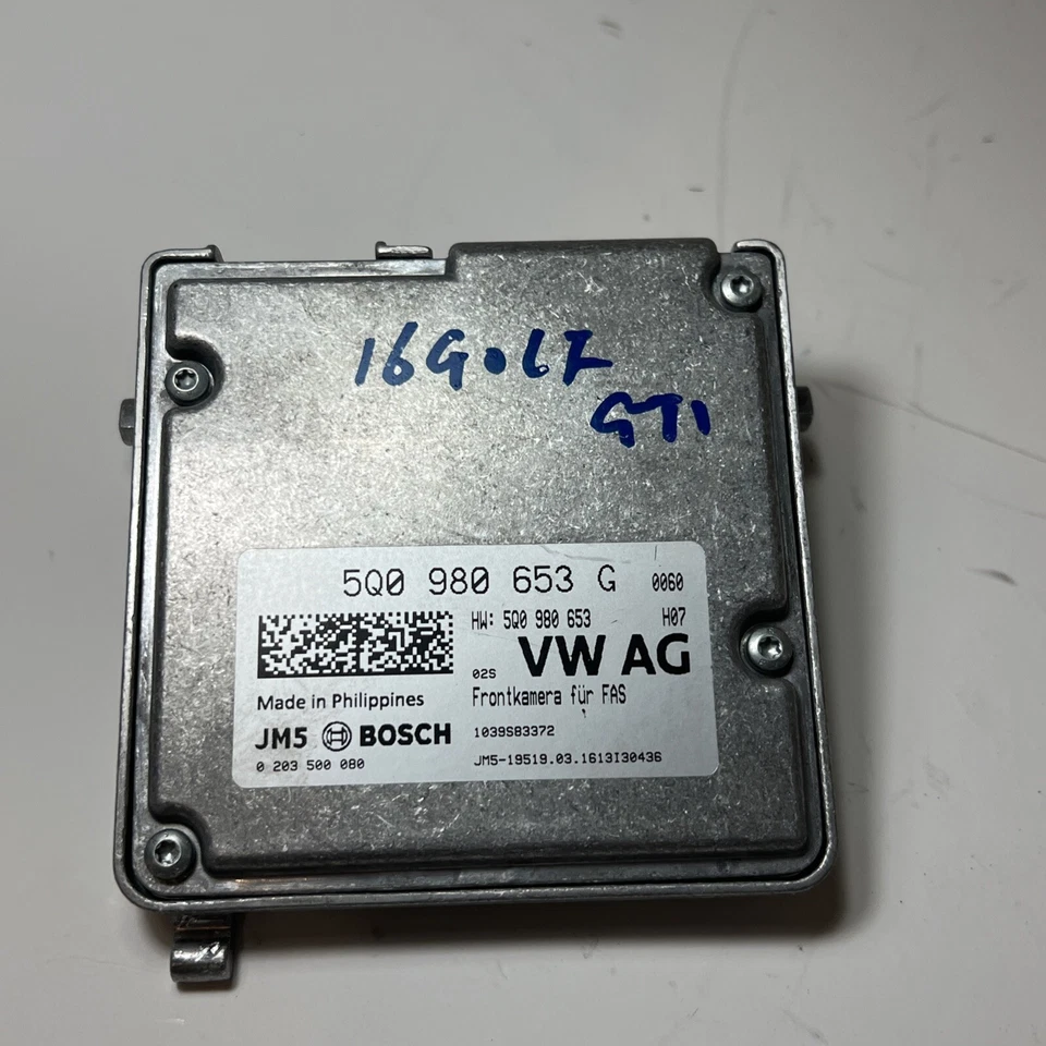 2016 VOLKSWAGEN GOLF WINDSHIELD MOUNTED FRONT VIEW CAMERA 5Q0980653G OEM - Imagem 4 de 4