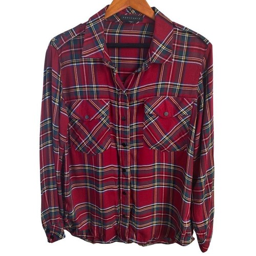 sanctuary red plaid shirt
