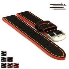 Men's Genuine Leather Watch Strap Band Spring Bars 18 20 22 24 PORTO MM