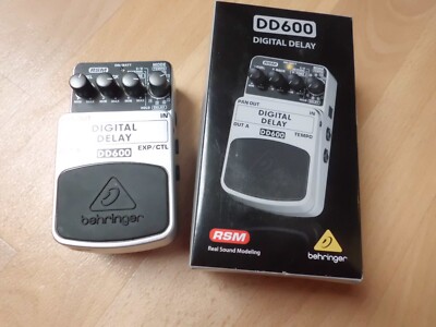 Behringer Digital Delay DD600 Effektpedal Gitarre Zubehör schwarz silber TOP OVP