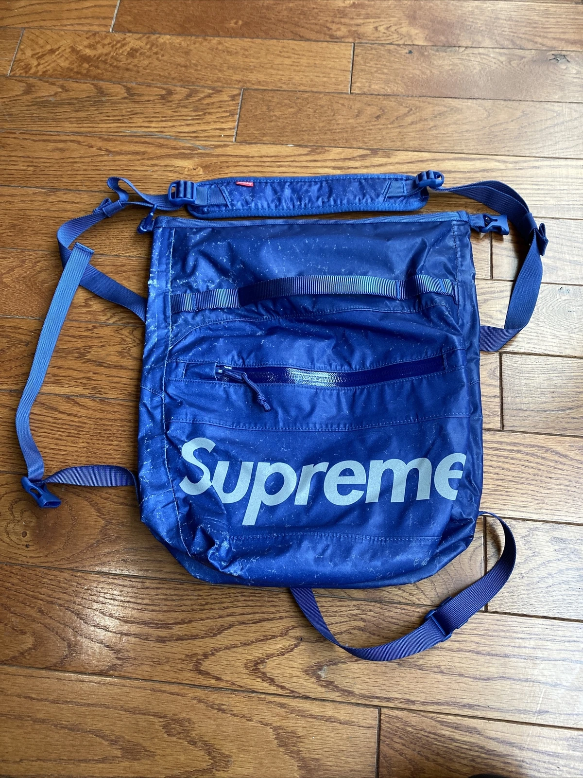 Sac bandoulière réfléchissant étanche Supreme bleu FW20