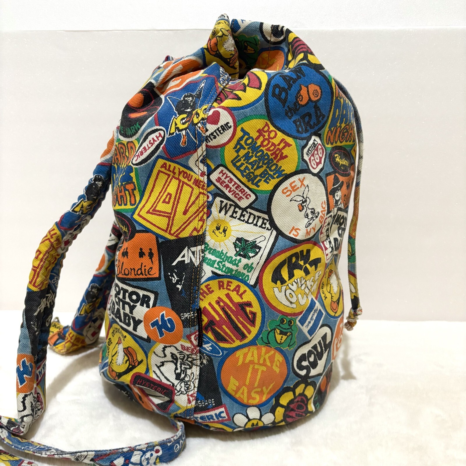 Hysteric Glamour Patchwork Logo Drawstring Backpa… - image 5