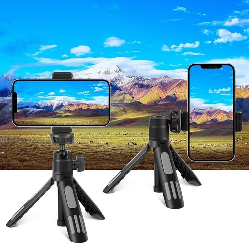Mini Tripod Stand w/ Phone Clamp for Selfie Phone Tripod Stand for Vlog Travel - Picture 23 of 33